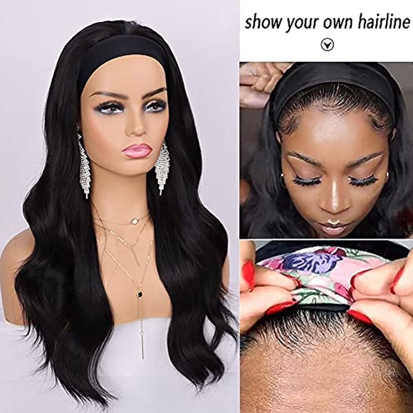 Tereshar Body Wave Headband Wig for Black Women. 22” - Picture 3 of 5